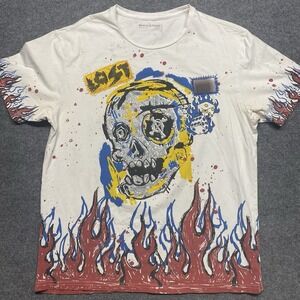 Smoke Rise Blinged Out Skull Shirt 2XL Skull embellishments Y2K Streetwear